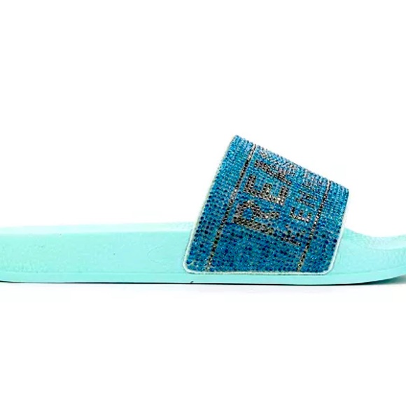 Kenneth Cole Reaction Jewl Slides Flat Sandals - Picture 2 of 5